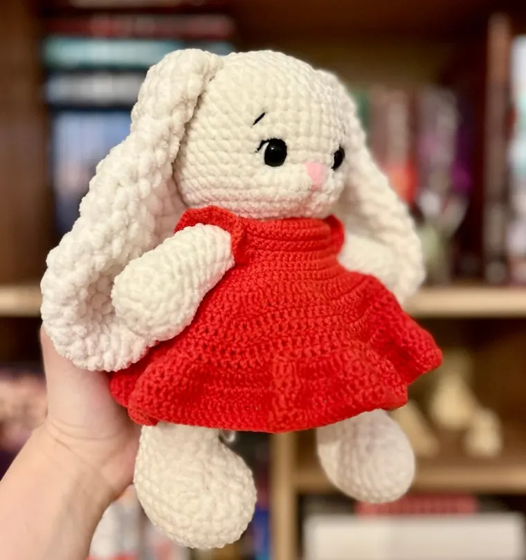 izdelek Dodatek Kvačkana Oblekica (Zajčica Špelca, Medved Bine) - my mooni studio